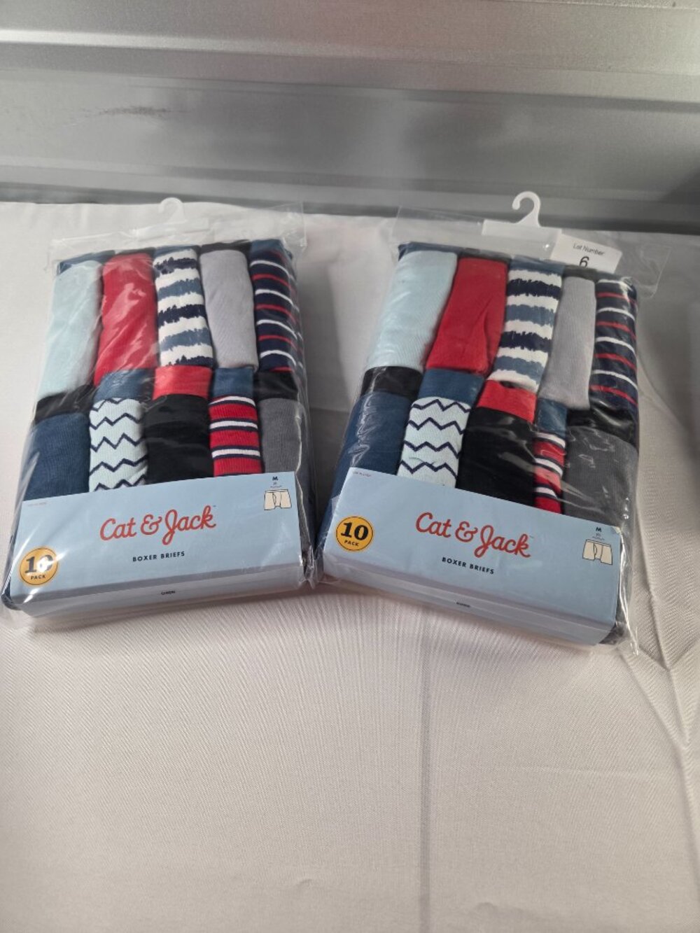 Cat & Jack Boys Boxer Briefs 10 Pack Size M‎ (8) NWT 2 PACK BUNDLE, 20 Pairs